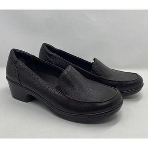 Brown loafer slip-on leather sz 11M